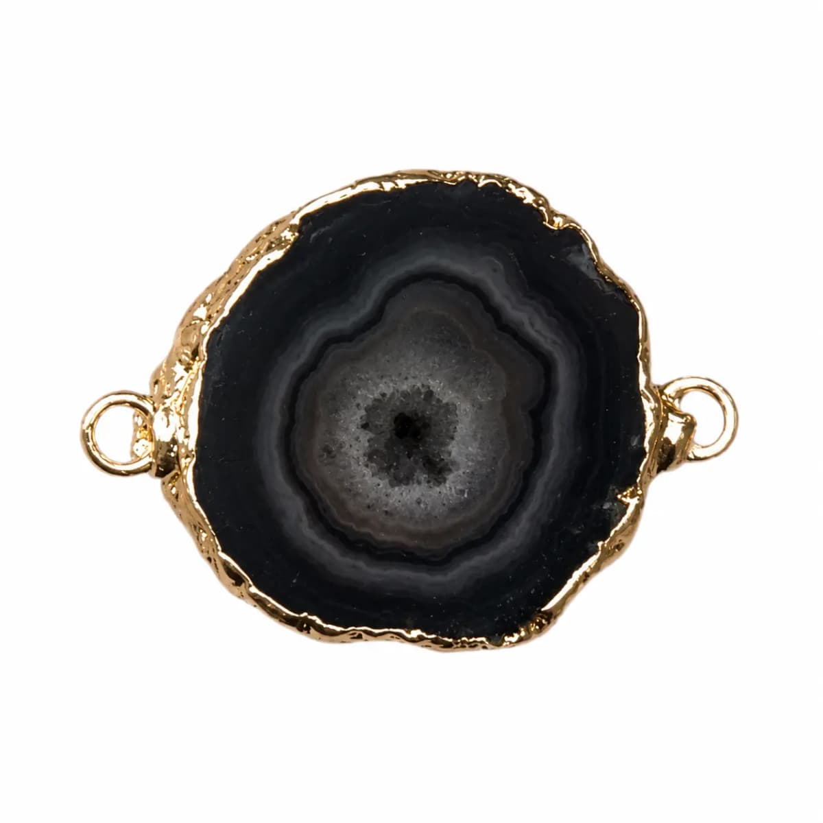 Charm Ágata negra circular