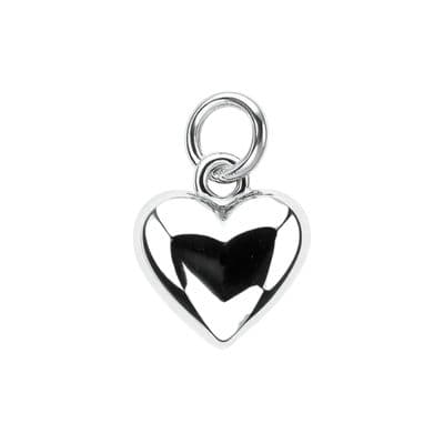 Charm Corazón plateado