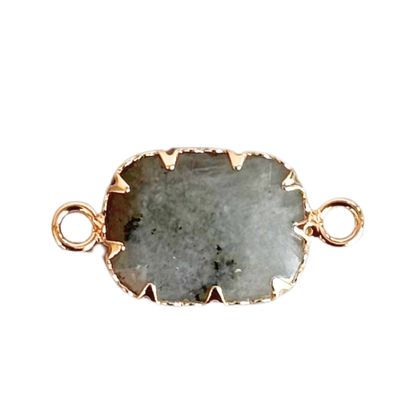 Charm Oval Connector Labradorite